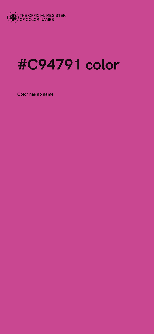 #C94791 color image