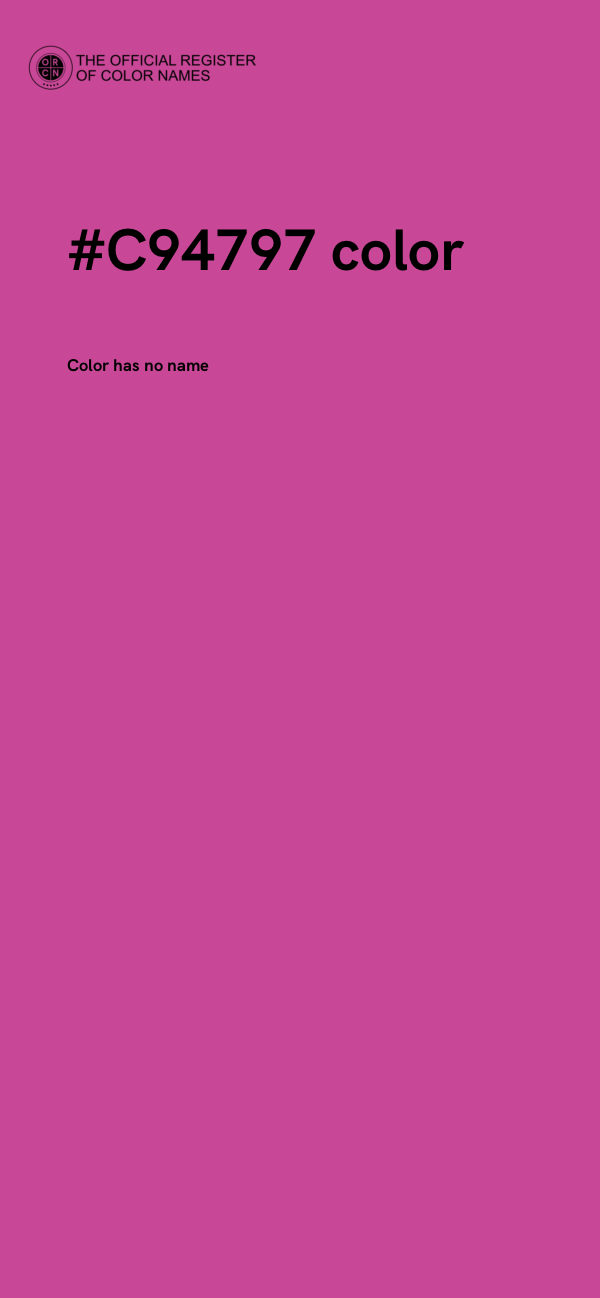 #C94797 color image