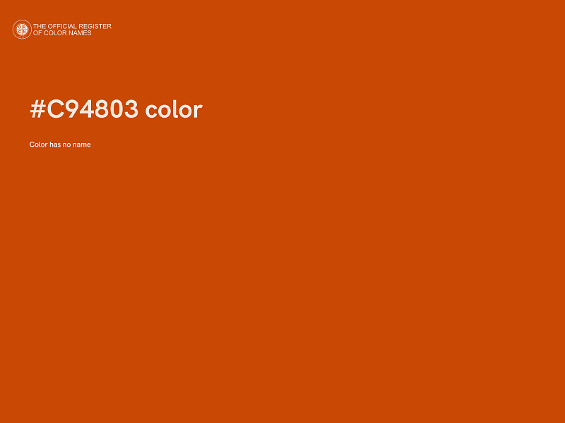 #C94803 color image