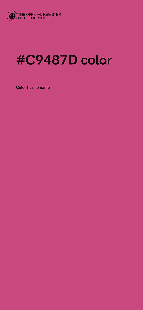 #C9487D color image