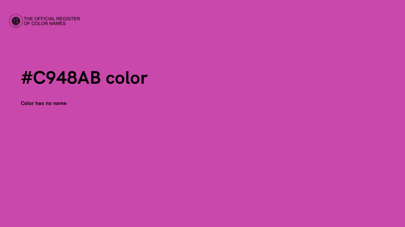 #C948AB color image