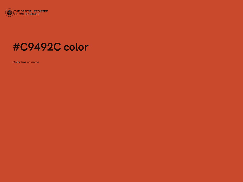 #C9492C color image