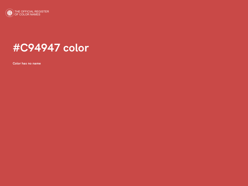 #C94947 color image