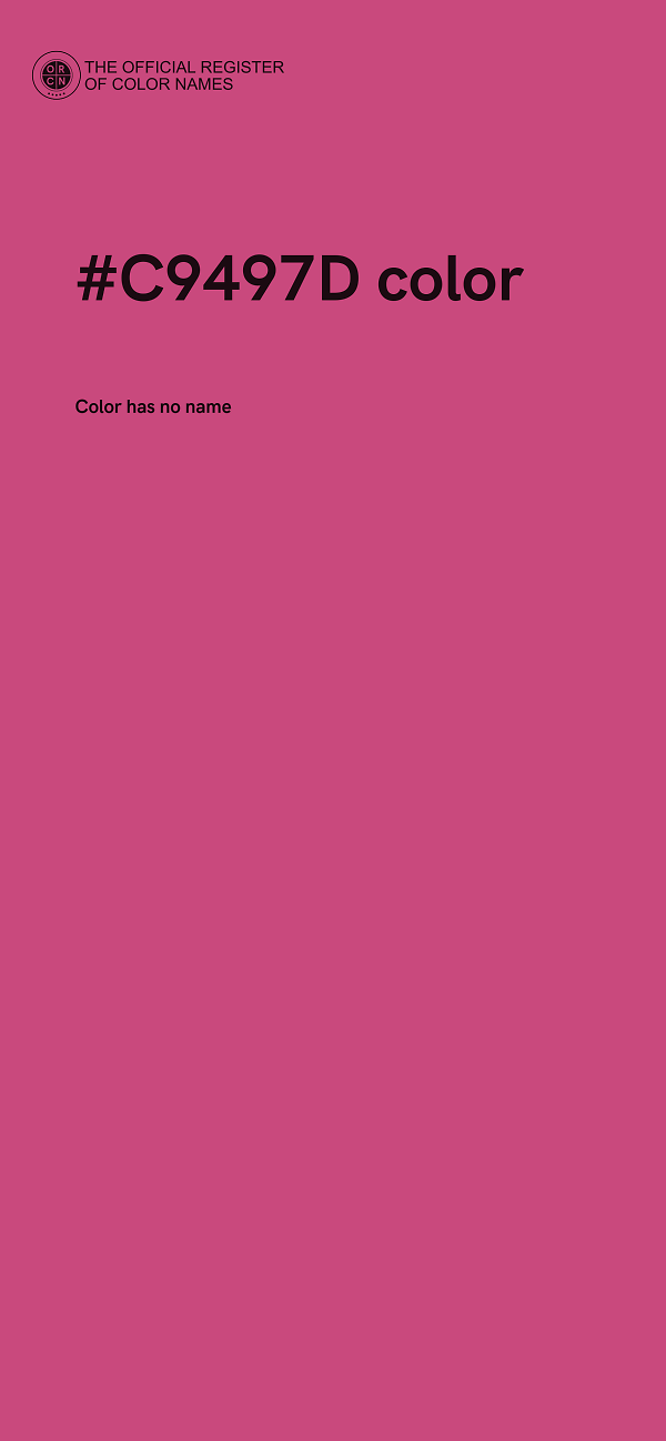 #C9497D color image