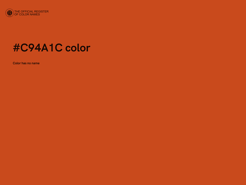 #C94A1C color image