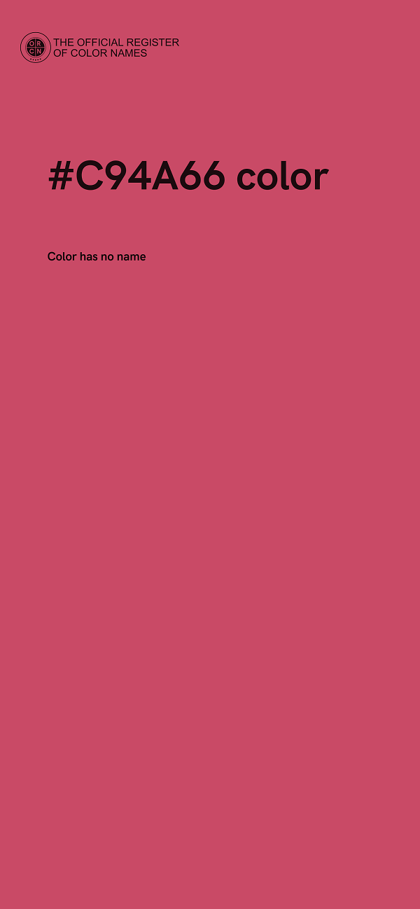 #C94A66 color image