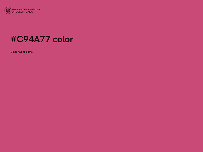 #C94A77 color image