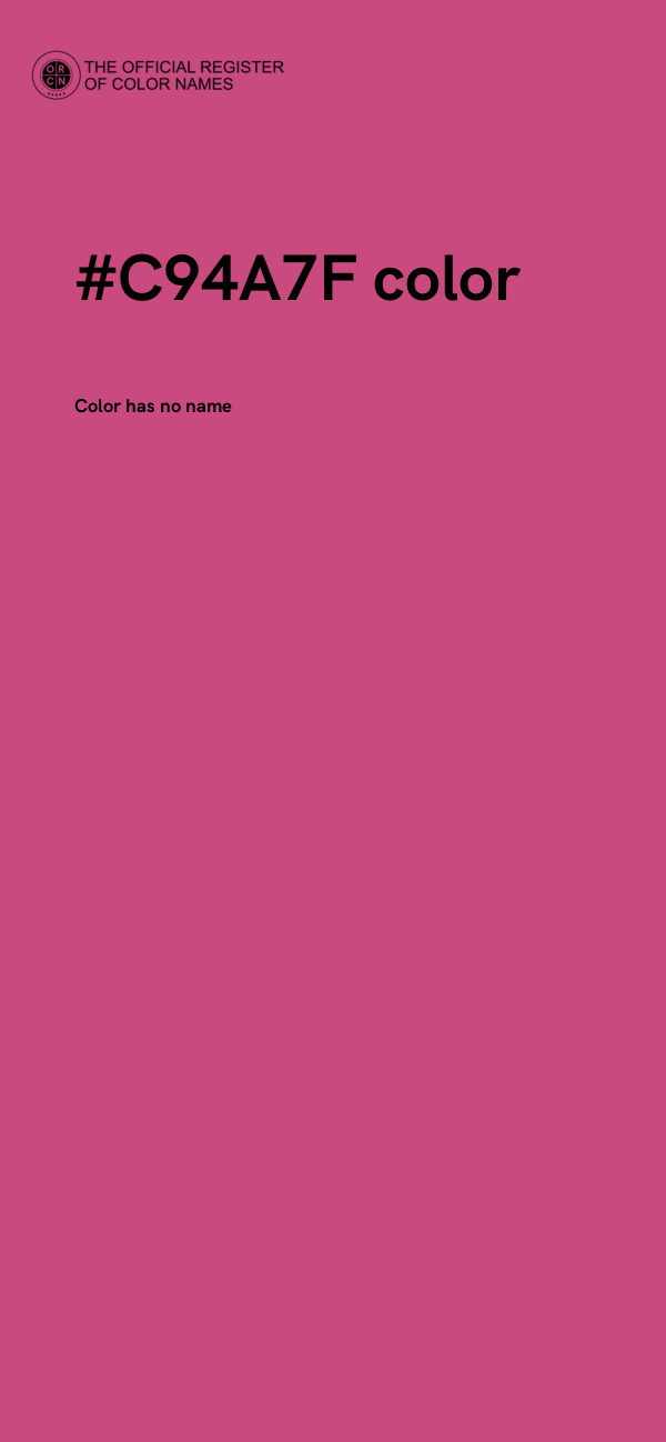#C94A7F color image