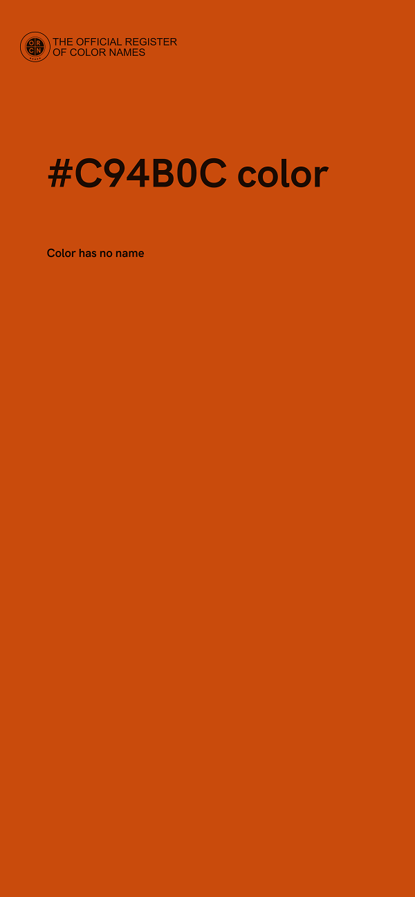 #C94B0C color image