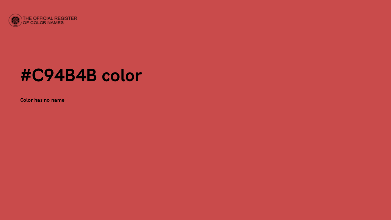 #C94B4B color image