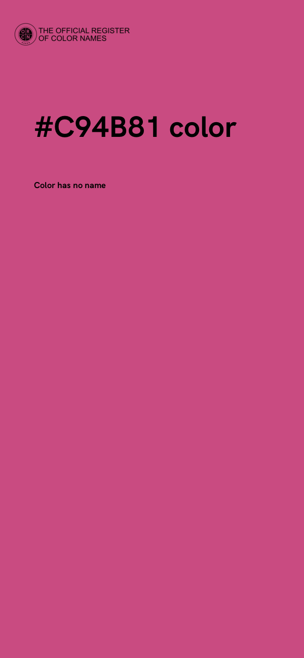 #C94B81 color image