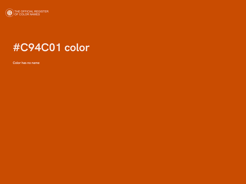 #C94C01 color image