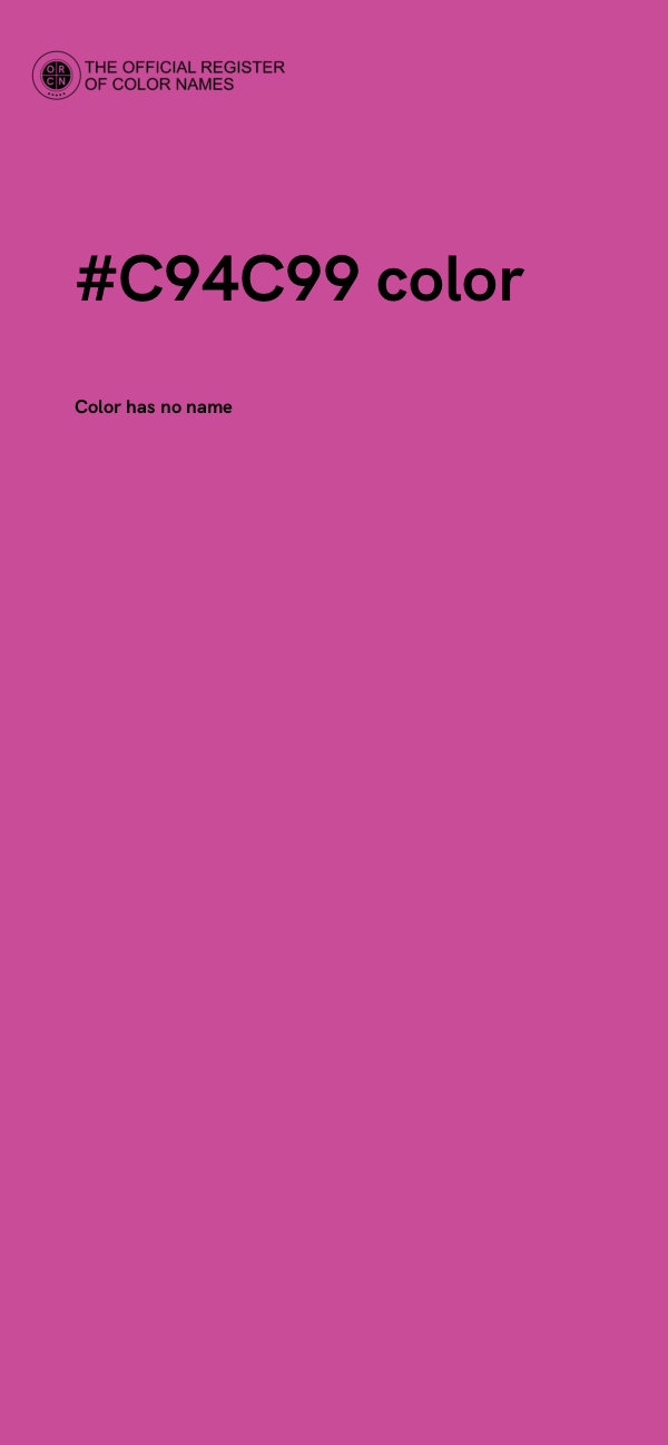 #C94C99 color image