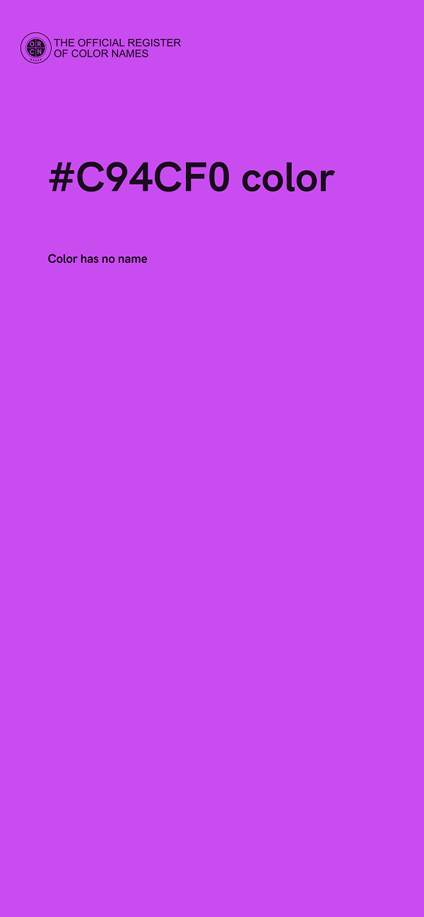 #C94CF0 color image