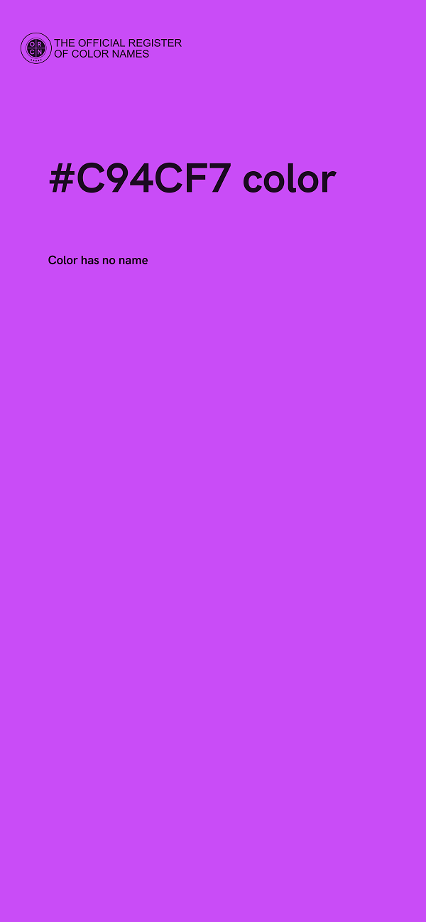 #C94CF7 color image