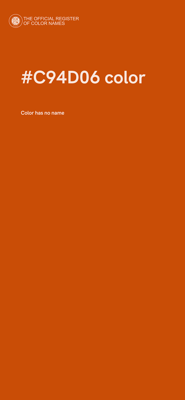 #C94D06 color image