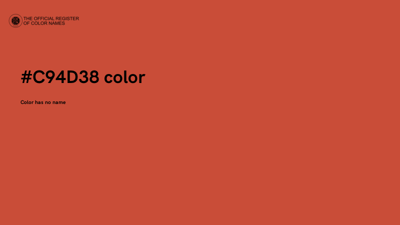 #C94D38 color image