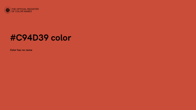 #C94D39 color image