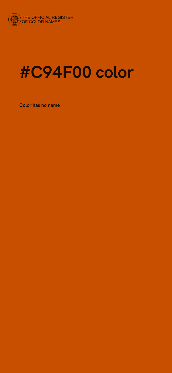 #C94F00 color image