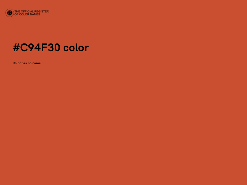 #C94F30 color image