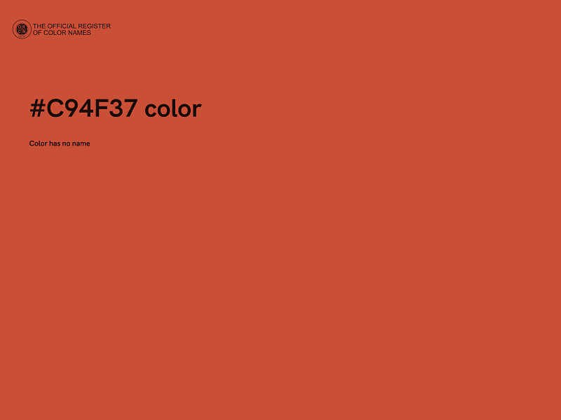 #C94F37 color image