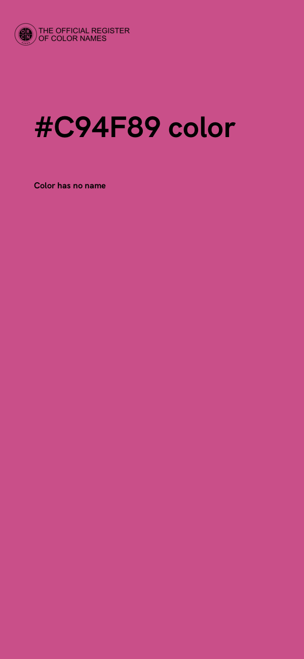 #C94F89 color image