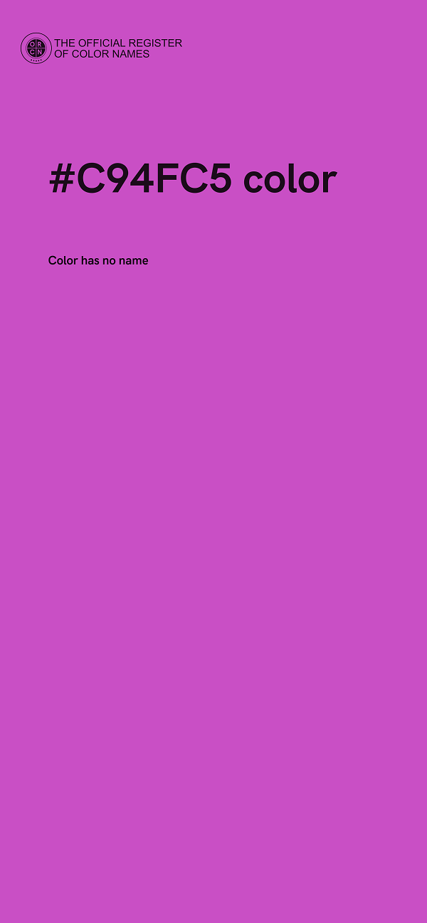 #C94FC5 color image