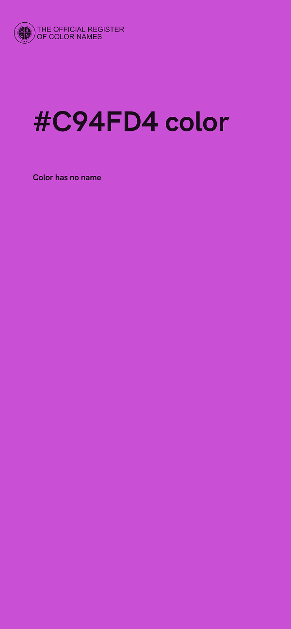 #C94FD4 color image