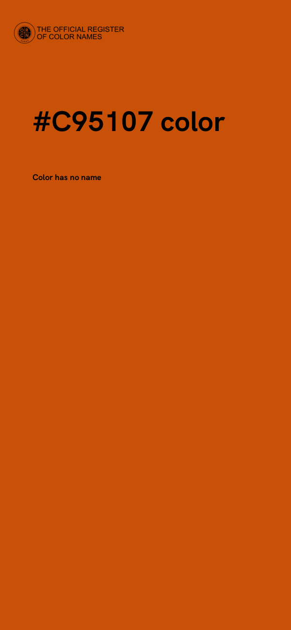 #C95107 color image