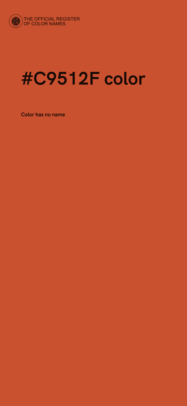 #C9512F color image