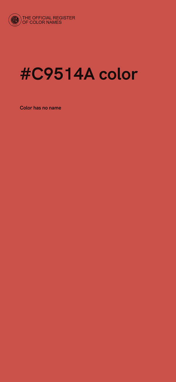 #C9514A color image