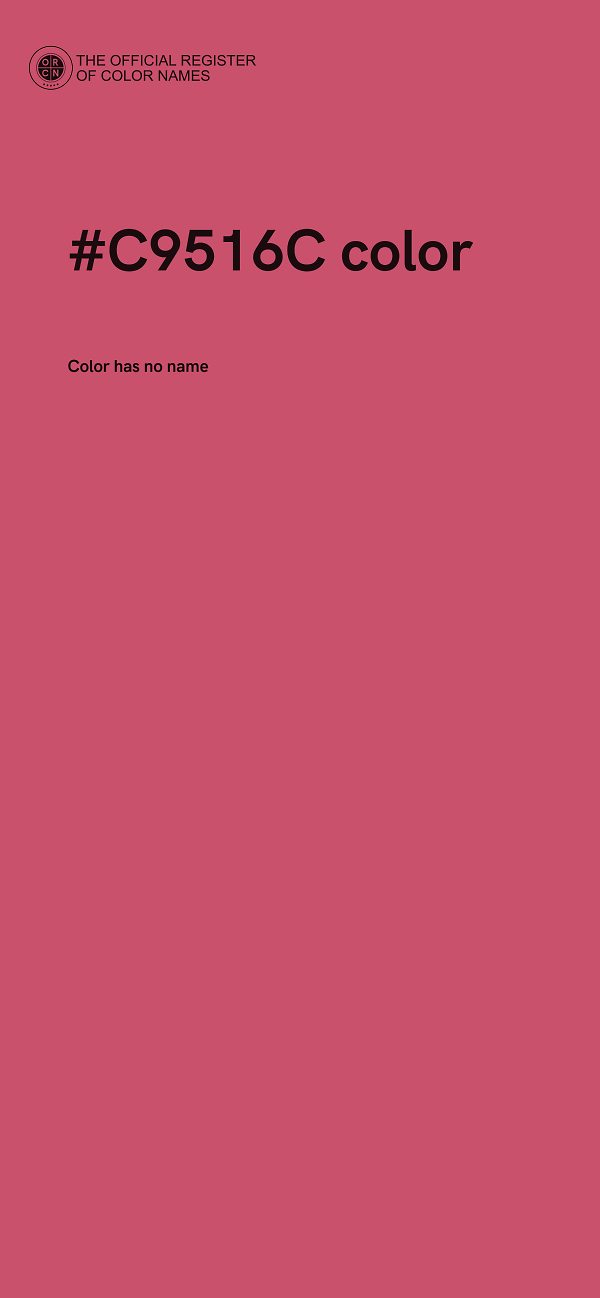 #C9516C color image