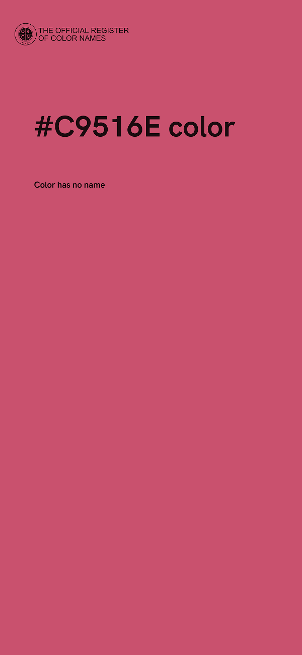 #C9516E color image
