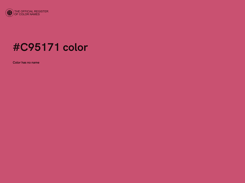 #C95171 color image