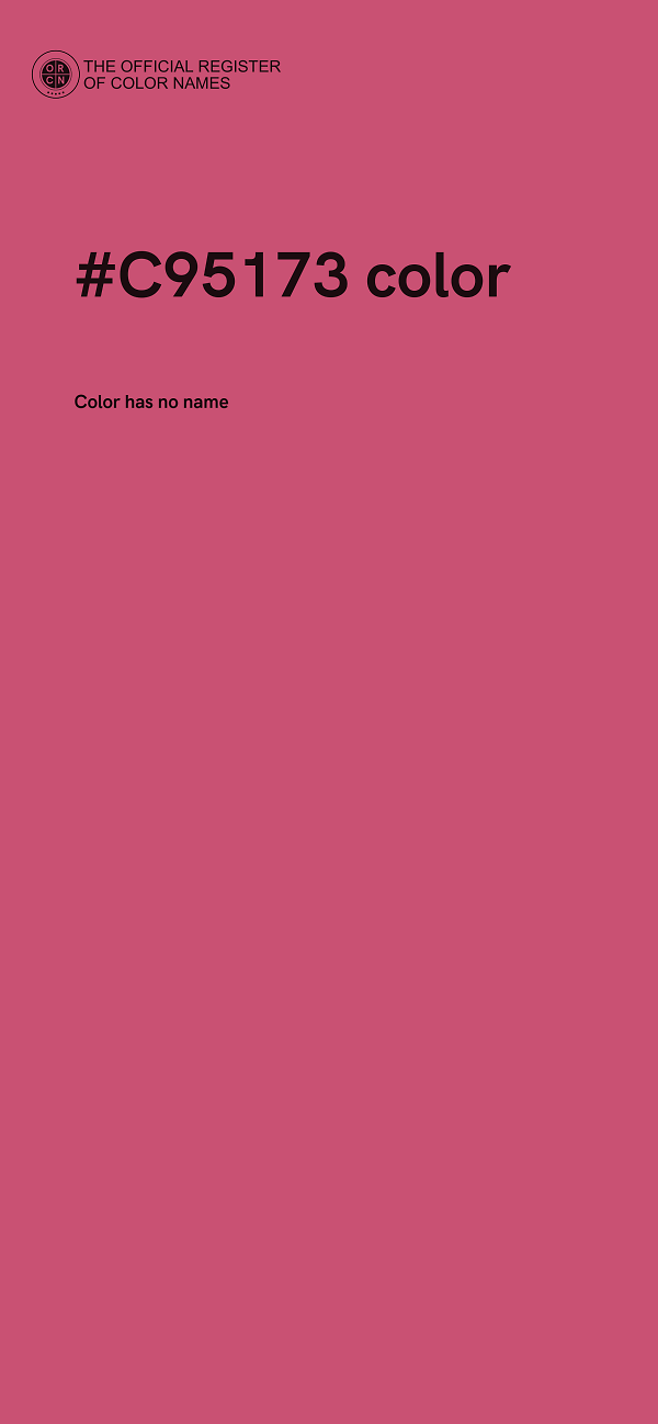 #C95173 color image