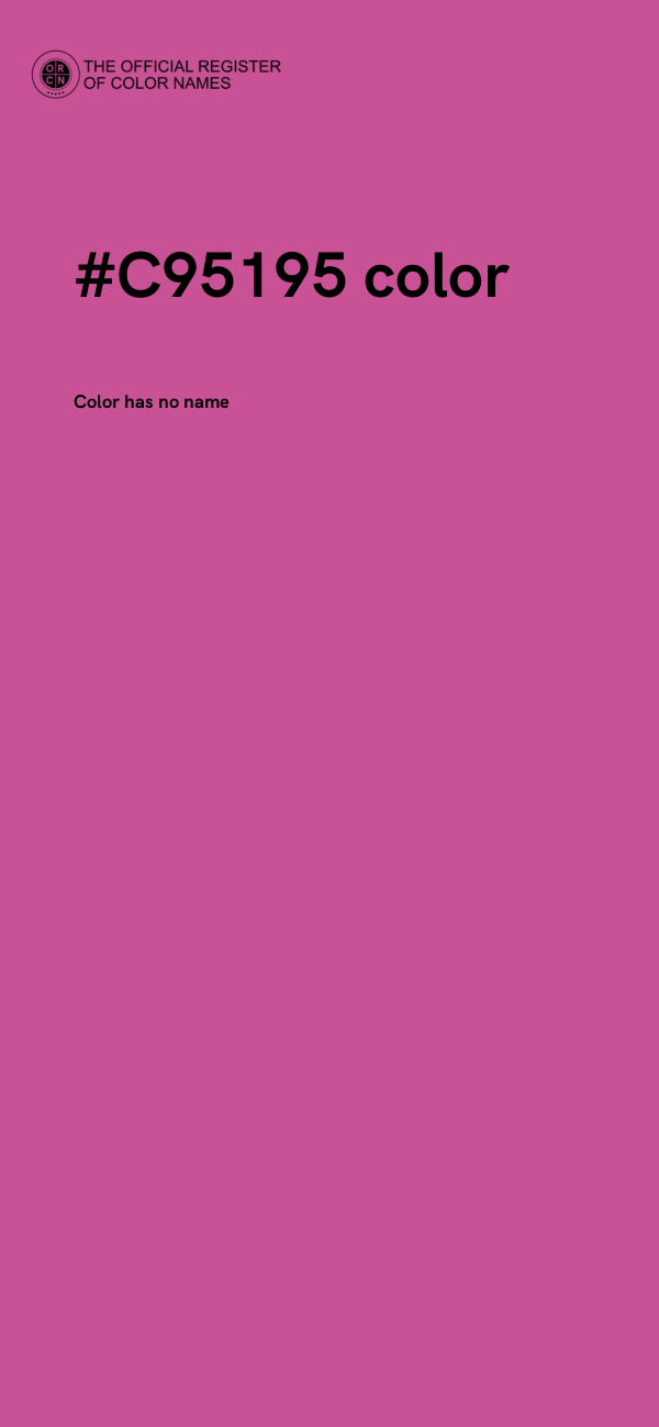#C95195 color image