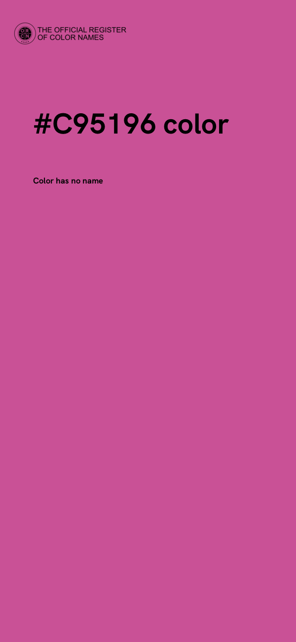 #C95196 color image
