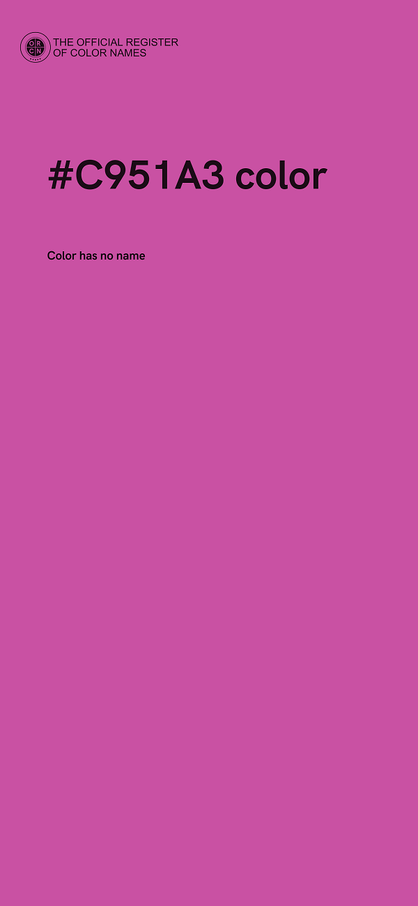 #C951A3 color image