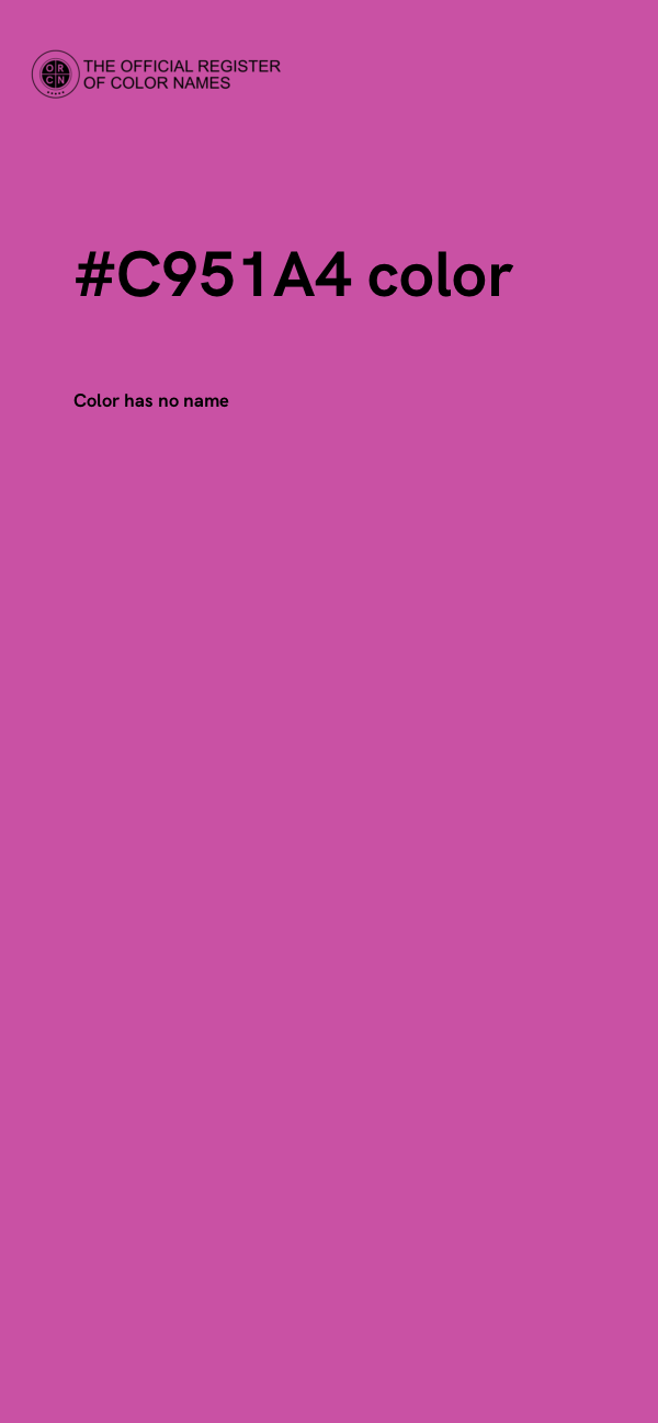 #C951A4 color image