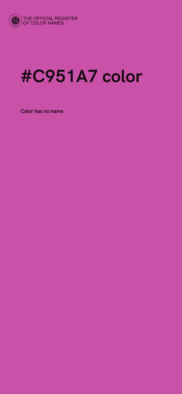 #C951A7 color image