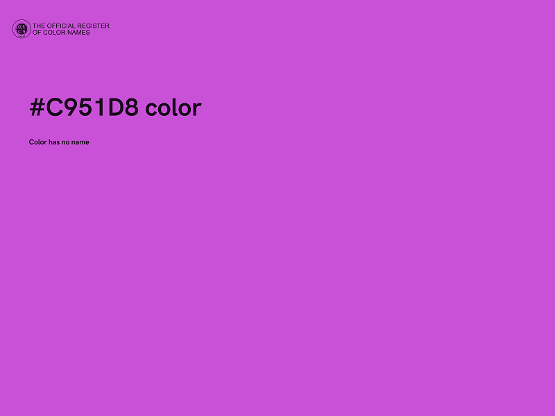 #C951D8 color image