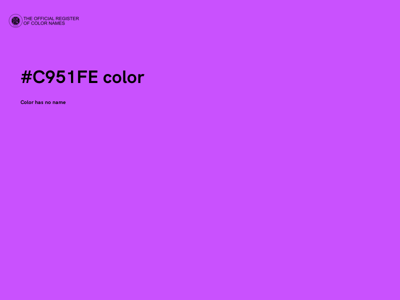 #C951FE color image