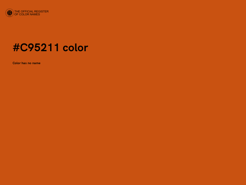 #C95211 color image