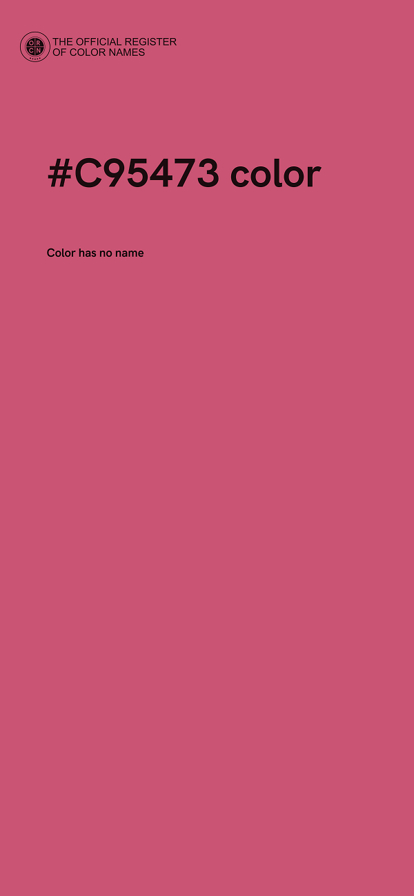 #C95473 color image