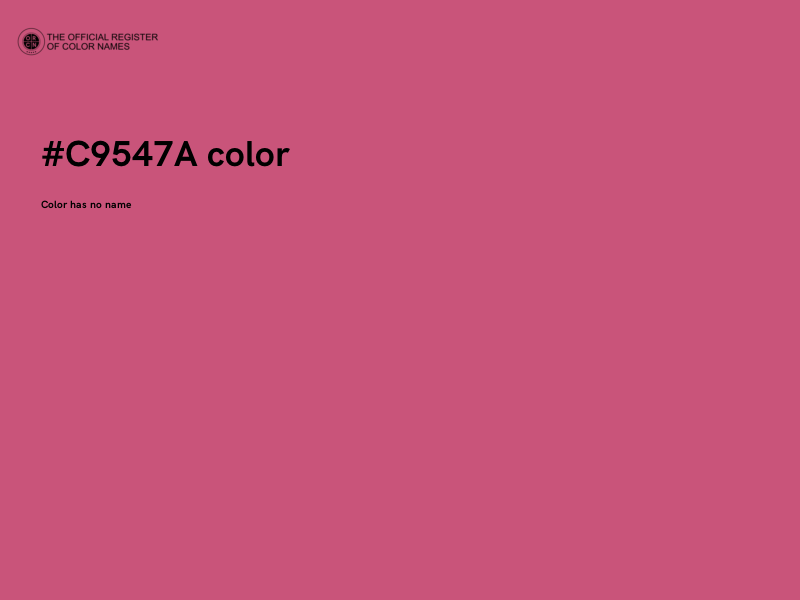 #C9547A color image