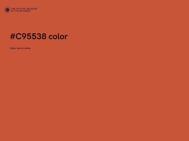 #C95538 color image