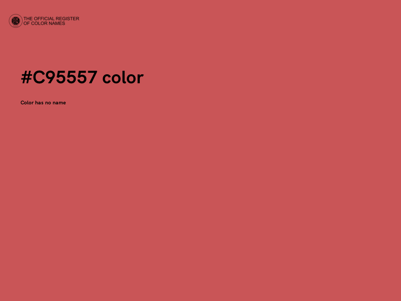 #C95557 color image
