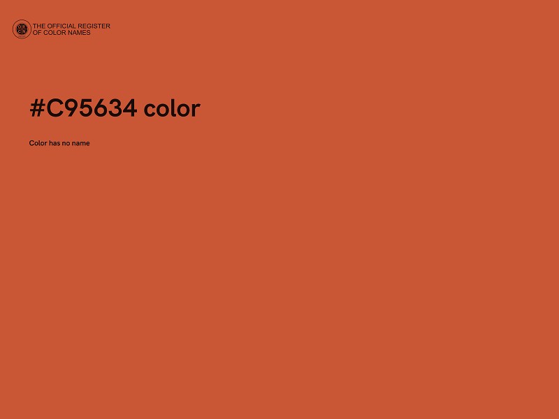 #C95634 color image