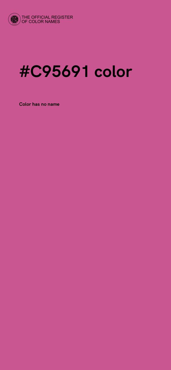 #C95691 color image