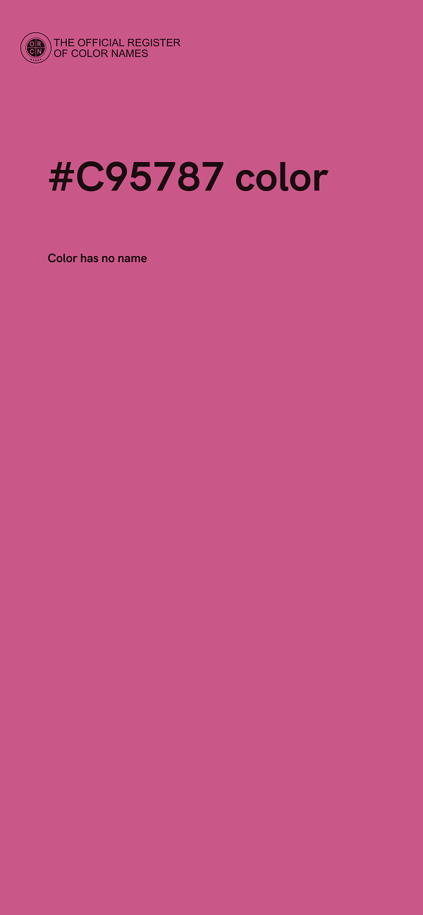 #C95787 color image